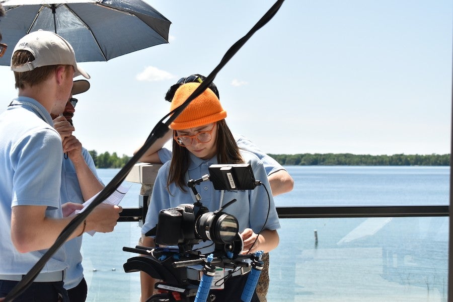 Film camp student
