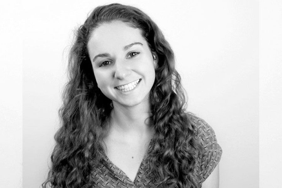 A smiling woman