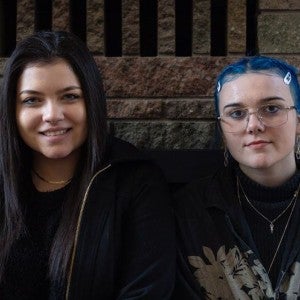 Two young women